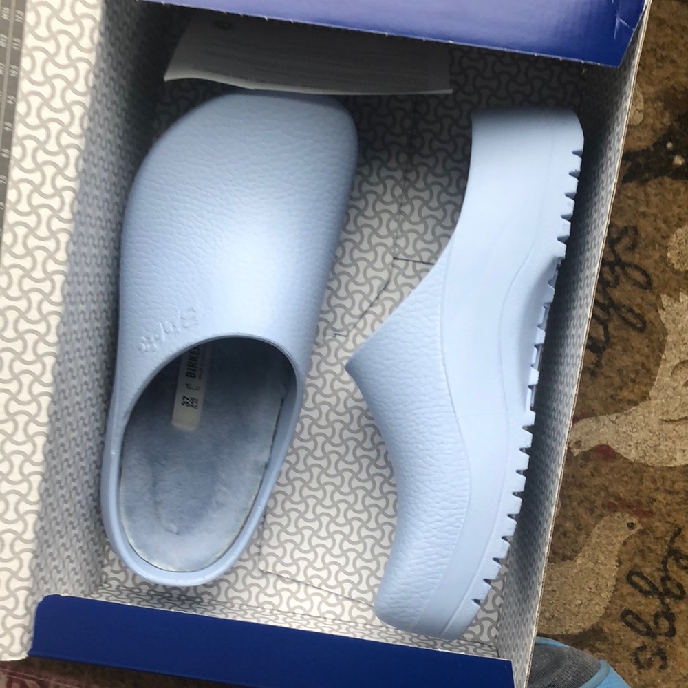 Light Blue Birkenstock Clogs Super Birki